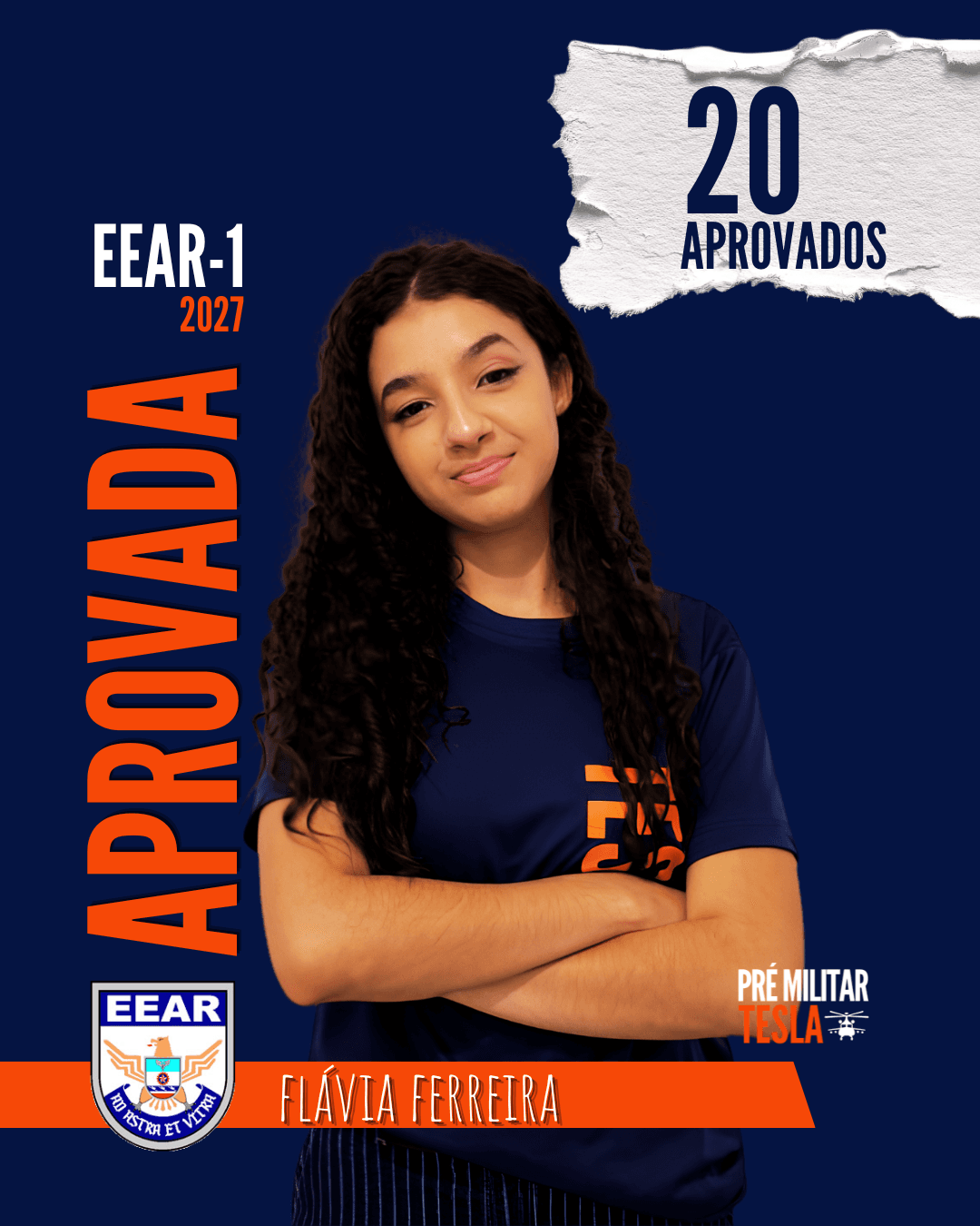 Flávia Ferreira — Aprovada na EEAR