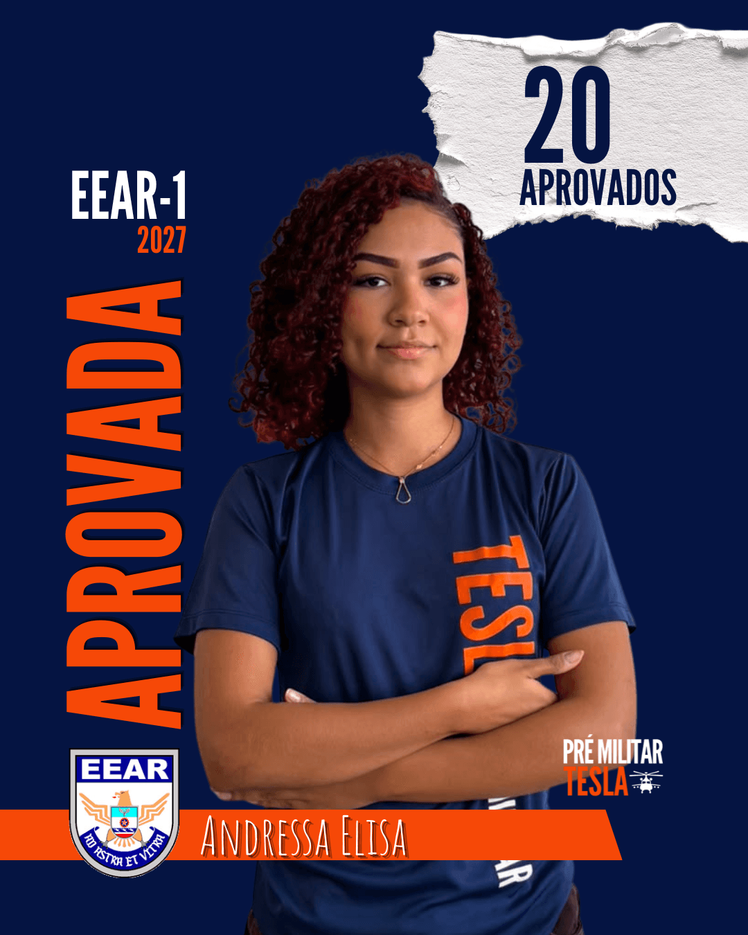 Andressa Elisa — Aprovada na EEAR